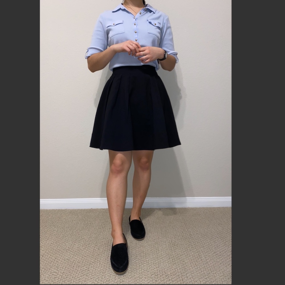 Black A Line Skirt